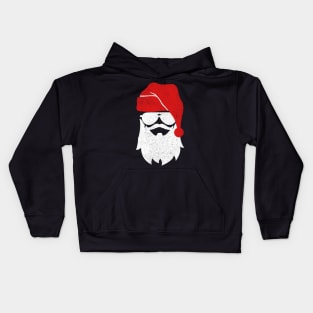 Cool Santa With Sunglasses Vintage Kids Hoodie